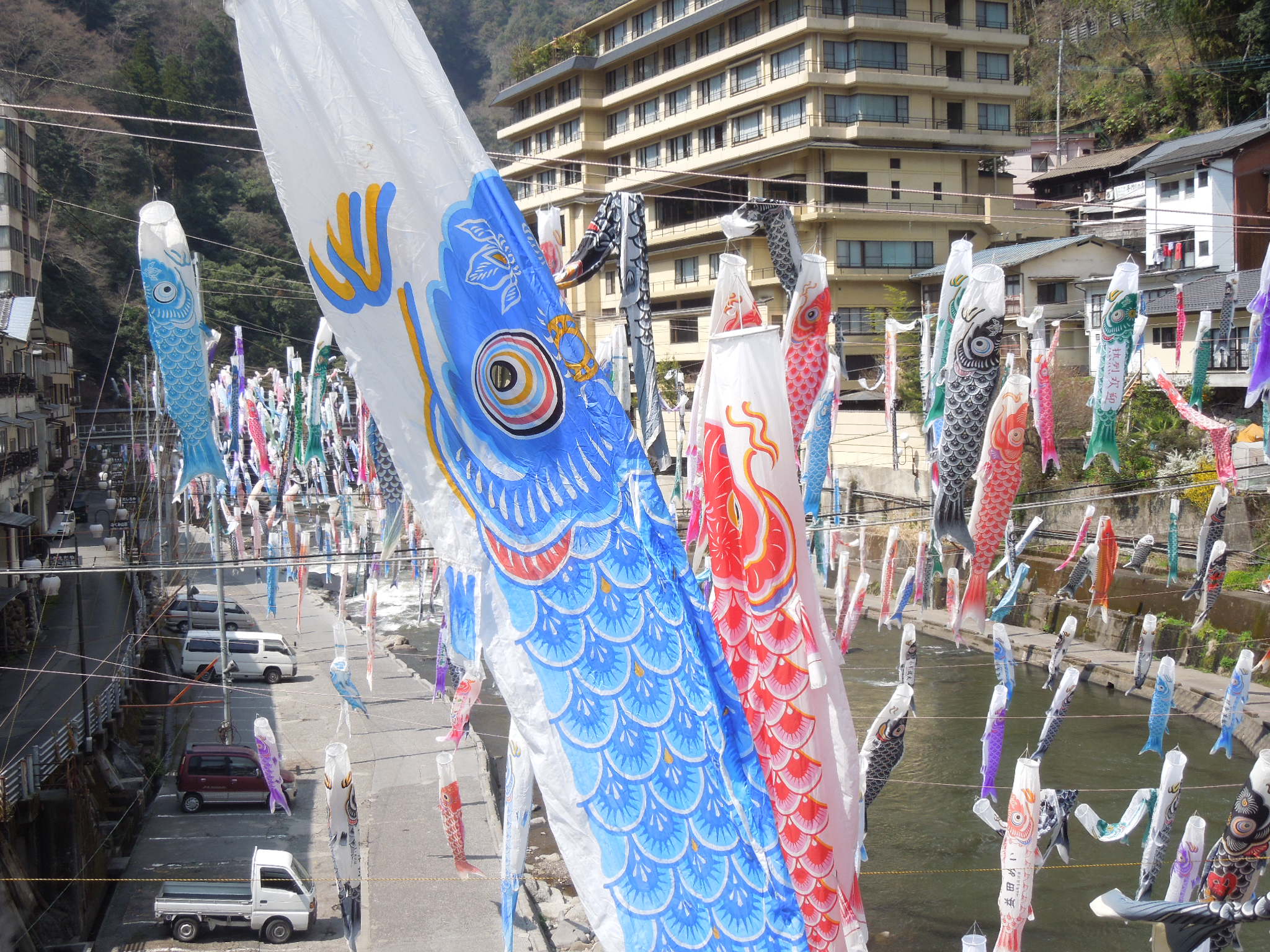 杖立温泉　鯉のぼり祭